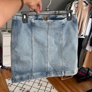 Free people Jean mini skirt